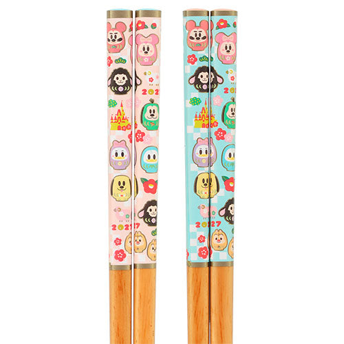 TDR - 2027 Happy New Year Collection x Mickey & Friends in "Daruma" Design Chopsticks Set of 2 (Release Date: Dec 1, 2026)