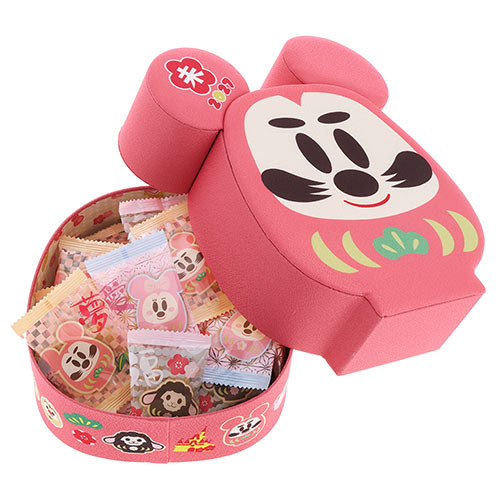 TDR - 2027 Happy New Year Collection x Mickey & Friends in "Daruma" Design Rice Crackers & Puffs Box Set (Release Date: Dec 1, 2026)