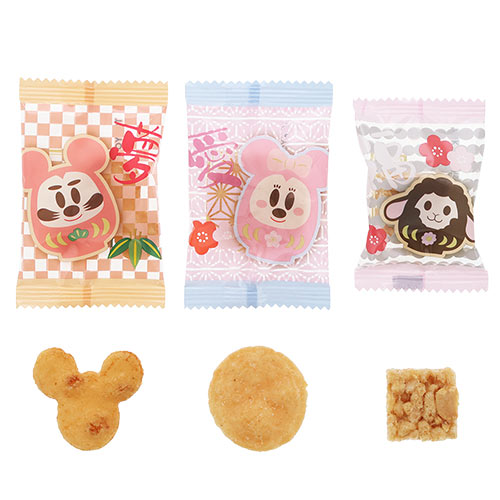 TDR - 2027 Happy New Year Collection x Mickey & Friends in "Daruma" Design Rice Crackers & Puffs Box Set (Release Date: Dec 1, 2026)