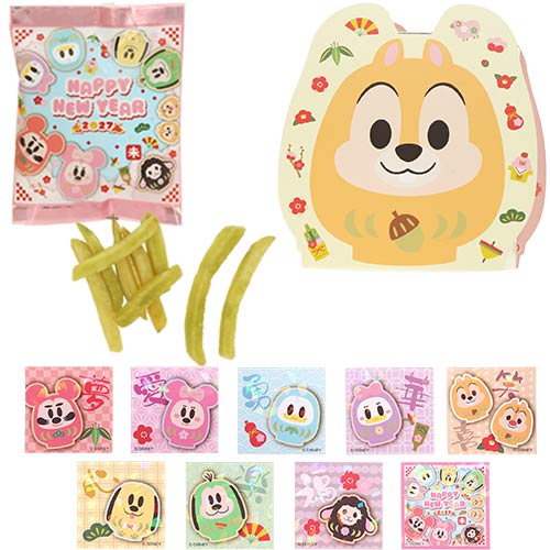 TDR - 2027 Happy New Year Collection x Mickey & Friends in "Daruma" Design Potato Snacks Box Set (Release Date: Dec 1, 2026)