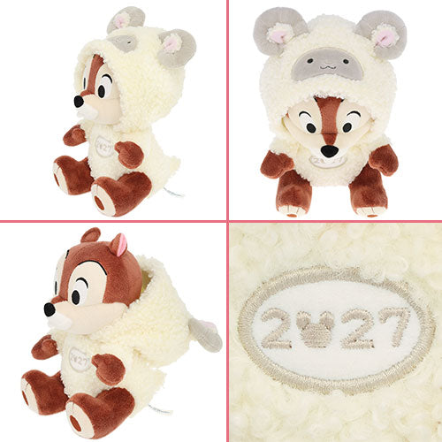 TDR - 2027 Happy New Year Collection x Chip Year of the Sheep Zodiac Plush Toy with Dale Finger Puppet (Release Date: Nov 19, 2026)