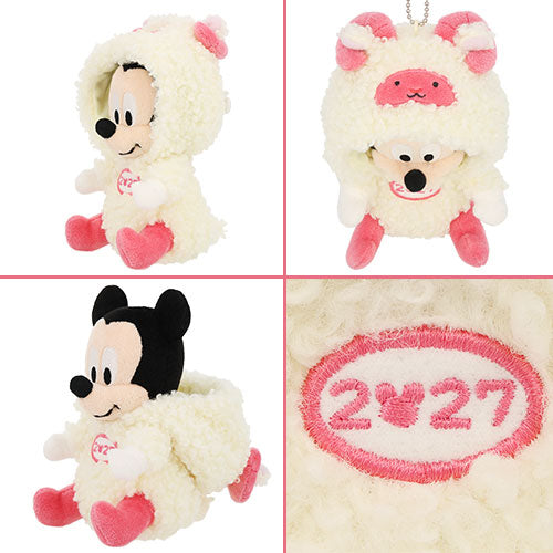 TDR - 2027 Happy New Year Collection x Mickey Mouse Year of the Sheep Zodiac Plush Keychain (Release Date: Nov 19, 2026)