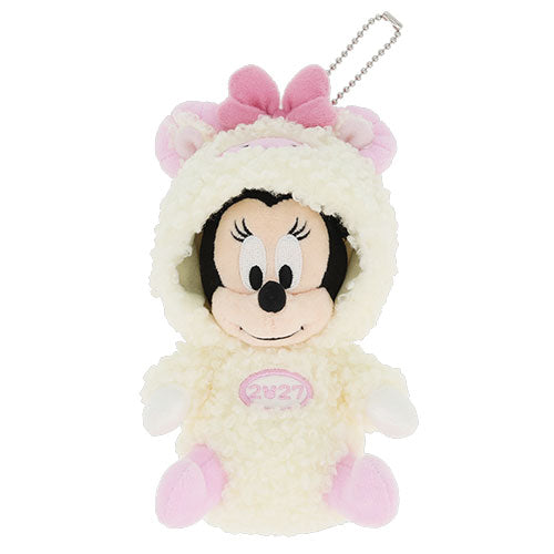 TDR - 2027 Happy New Year Collection x Minnie Mouse Year of the Sheep Zodiac Plush Keychain (Release Date: Nov 19, 2026)