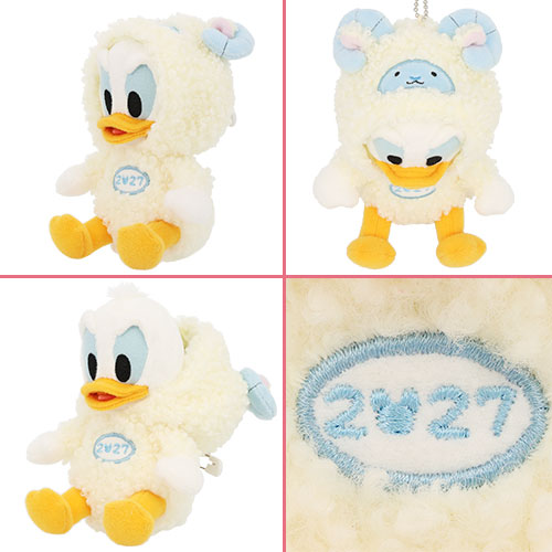 TDR - 2027 Happy New Year Collection x Donald Duck Year of the Sheep Zodiac Plush Keychain (Release Date: Nov 19, 2026)