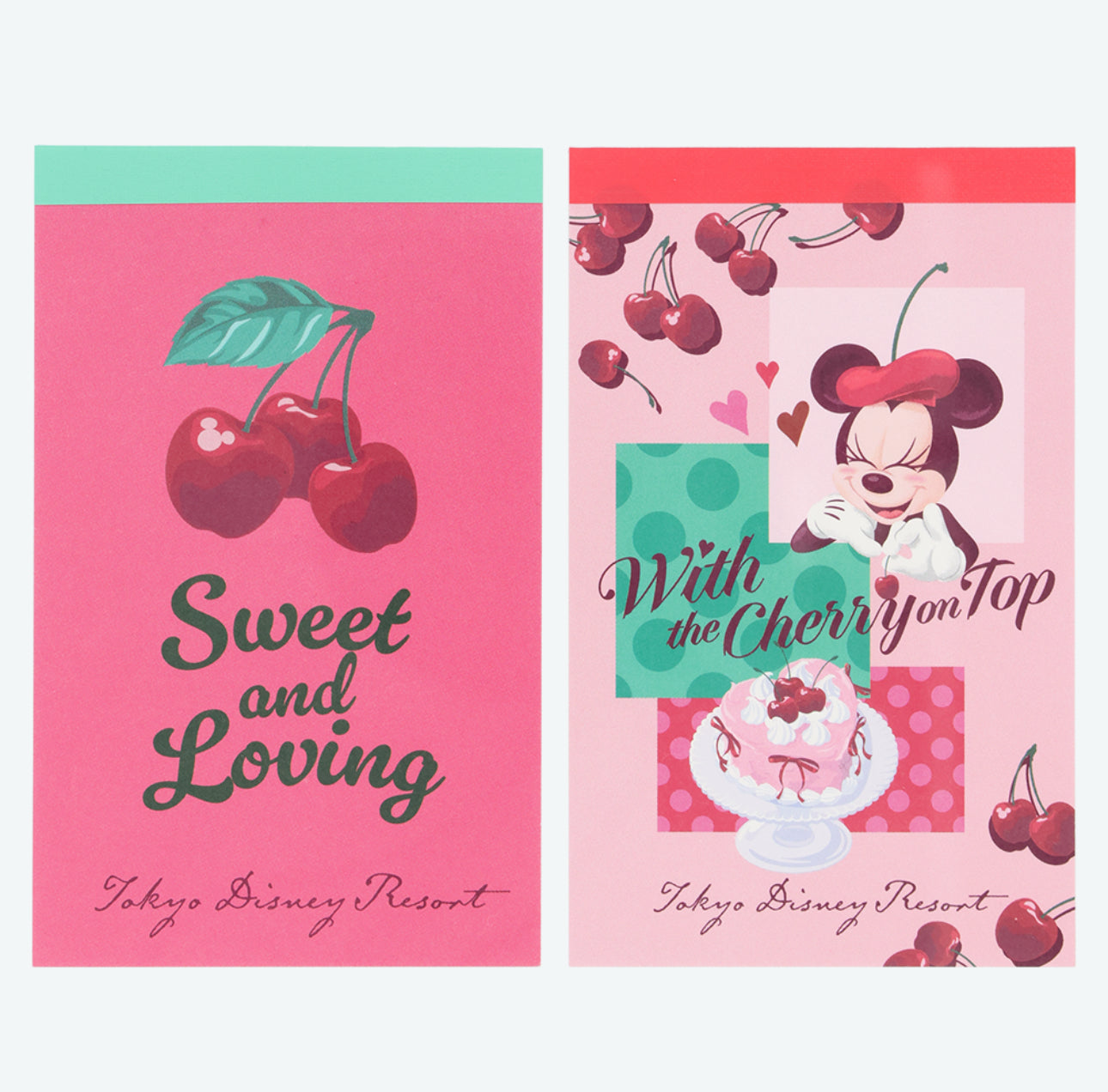 TDR - 2026 Minnie Mouse with the Cherry on Top Collection x Memo Set of 2 (Release Date: Feb 5, 2026)