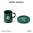 Starbucks China - Harry Potter x Starbucks - Slytherin Color Changing Ceramic Mug with Coaster 365ml