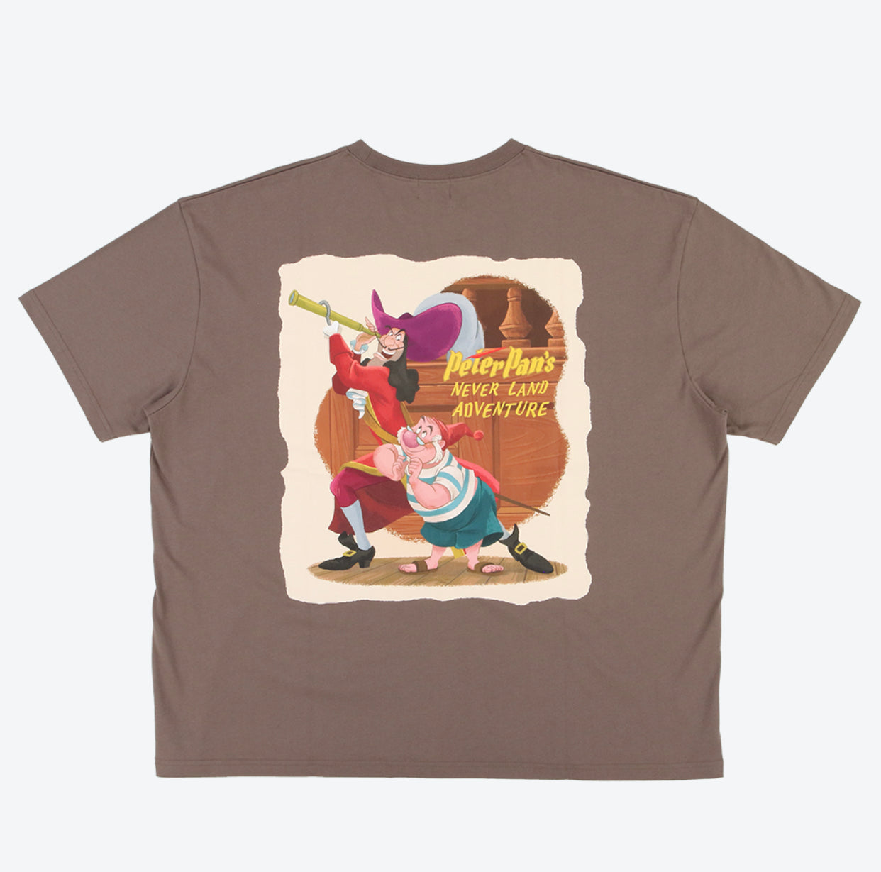 TDR - Fantasy Springs "Peter Pan Never Land Adventure" Collection x "Captain Hook & Smee" Oversized T Shirt for Adults