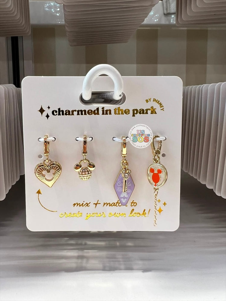DLR/WDW - Charmed in the Park - Mickey Balloon/Key/Earth/Heart Set