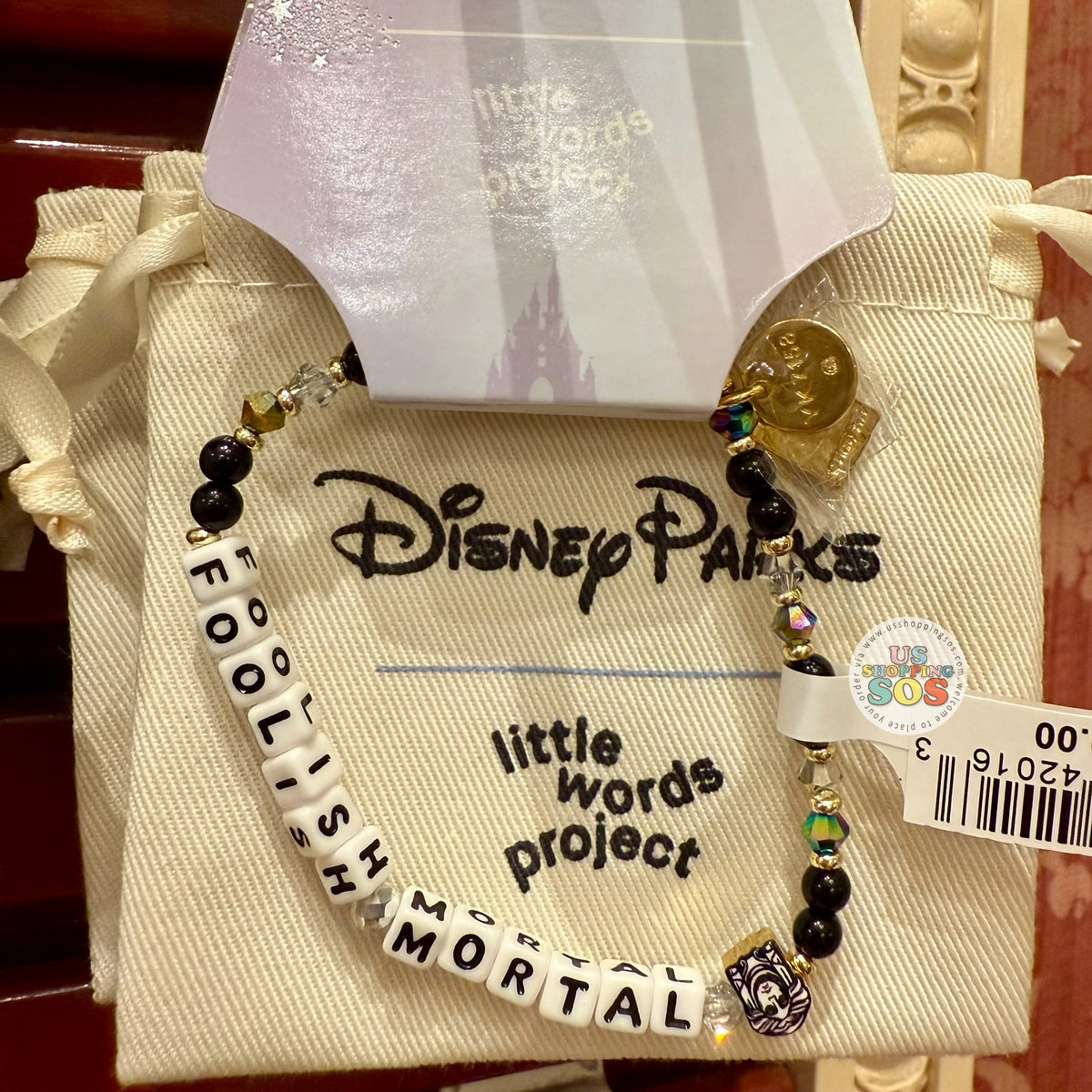 DLR/WDW - Little Words Project - Foolish Mortal Bracelet