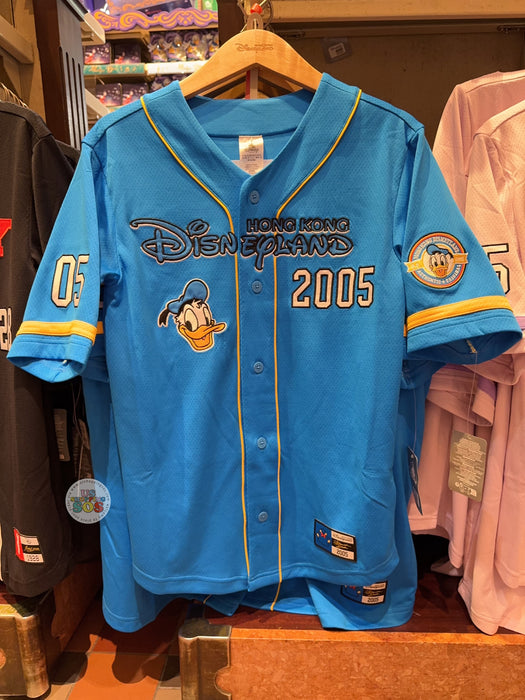 HKDL - 2026 Donald Duck with Hong Kong Disneyland Wordings Baseball Jersey for Adults