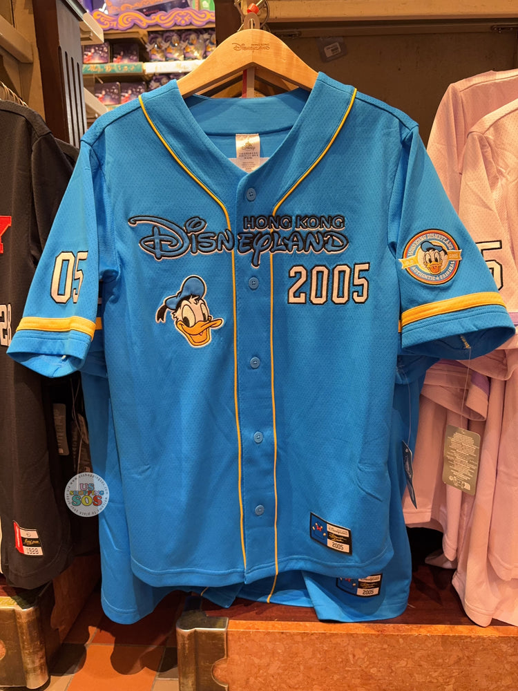 HKDL - 2026 Donald Duck with Hong Kong Disneyland Wordings Baseball Jersey for Adults