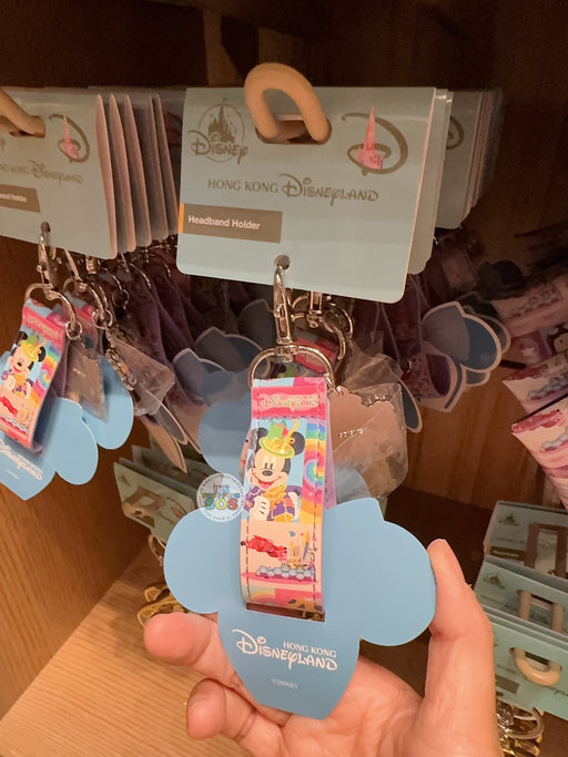 HKDL - 20th Anniversary Parade Float Mickey & Friends Headband Holder Keychain