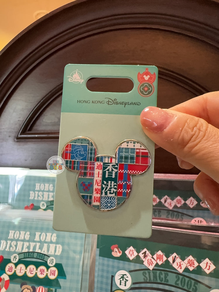 HKDL - 2026 Mickey and Friends Vintage Hong Kong Collection x Mickey Mouse Head Shaped Pin Badge