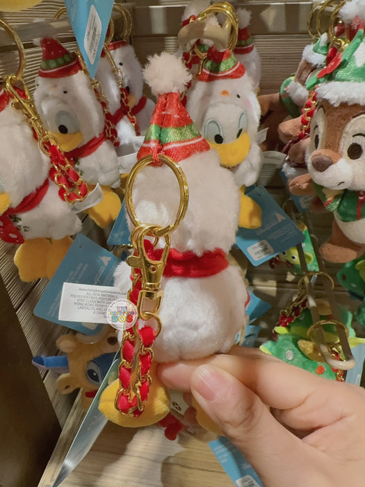 HKDL - 2025 Christmas Mickey & Friends x Donald Duck Plush Keychain