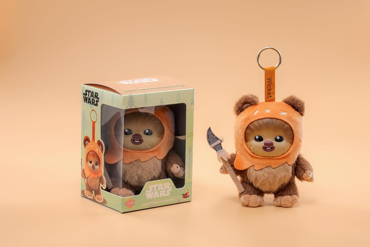 Hot Toy Cosbi - Star Wars Ewok™ Cosbi Plush Keychain x Wicket