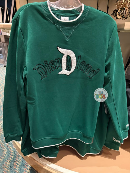 DLR/WDW - Disneyland Vintage D 2026 - Forest Green Pullover (Adult)
