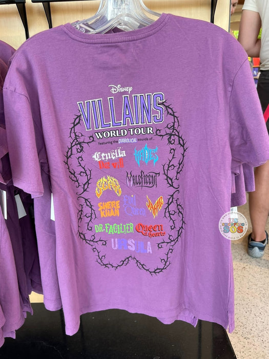 DLR/WDW - Disney Villains World Tour Heather Purple Graphic Tee