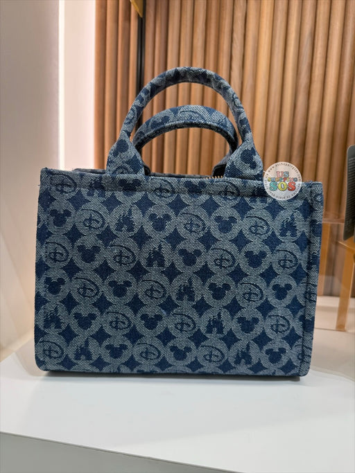 DLR/WDW - Disney’s Once Upon A Bag - D, Mickey & Castle Denim Monogamy Crossbody Tote