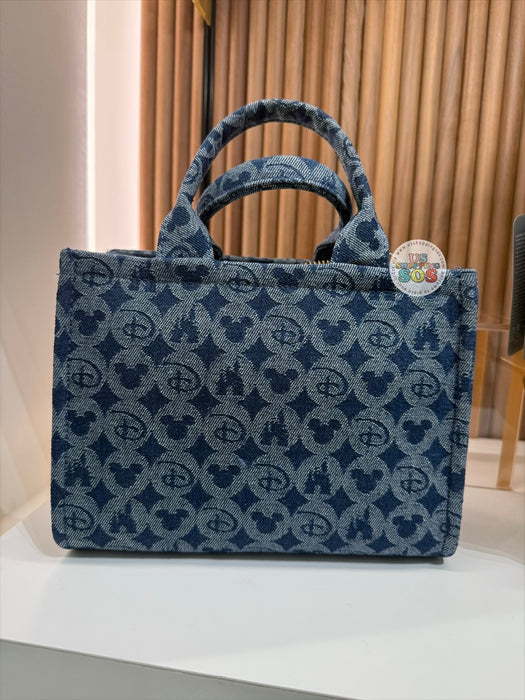 DLR/WDW - Disney’s Once Upon A Bag - D, Mickey & Castle Denim Monogamy Crossbody Tote