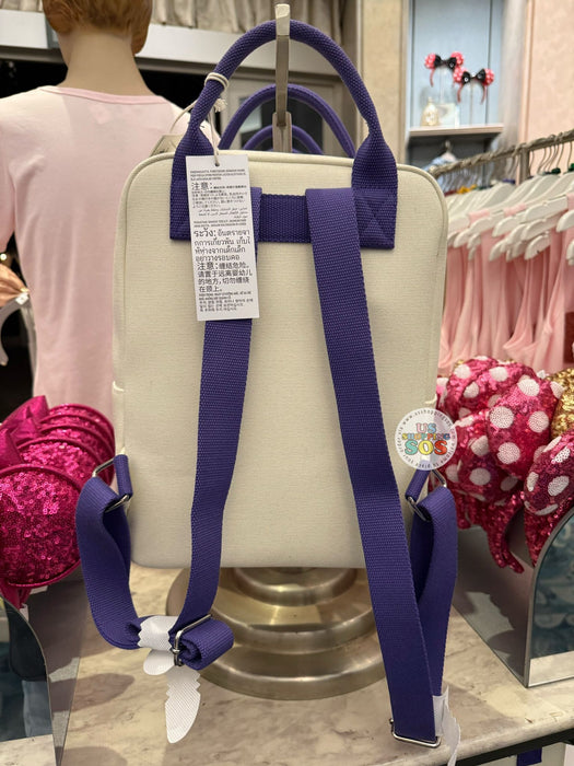 DLR/WDW - Loungefly Minnie Mouse Ear Headband All-Over-Print Icons Embroidered Canvas Backpack