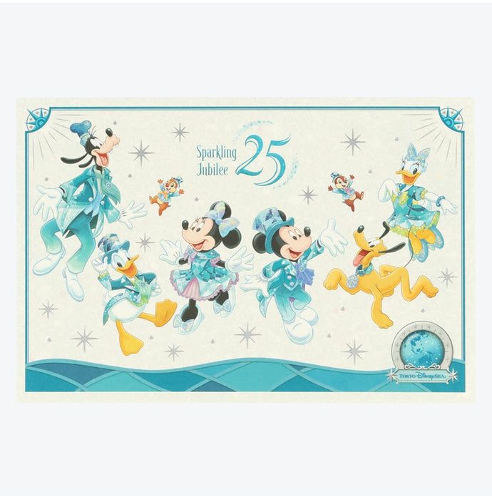 TDR - Tokyo DisneySea 25th Anniversary "Sparkling Jubilee" x Mickey & Friends Postcard Set of 2 (Release Date: Apr 8, 2026)
