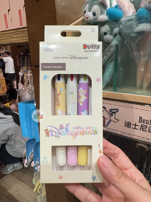 HKDL - 2026 Duffy & Friends 4 Colors Pen Set of 3