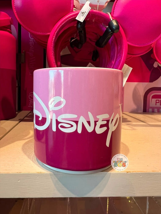 DLR/WDW - Logo Mania 2026 Fantasyland Feels - Bright Pink Park Logo Ceramic Mug
