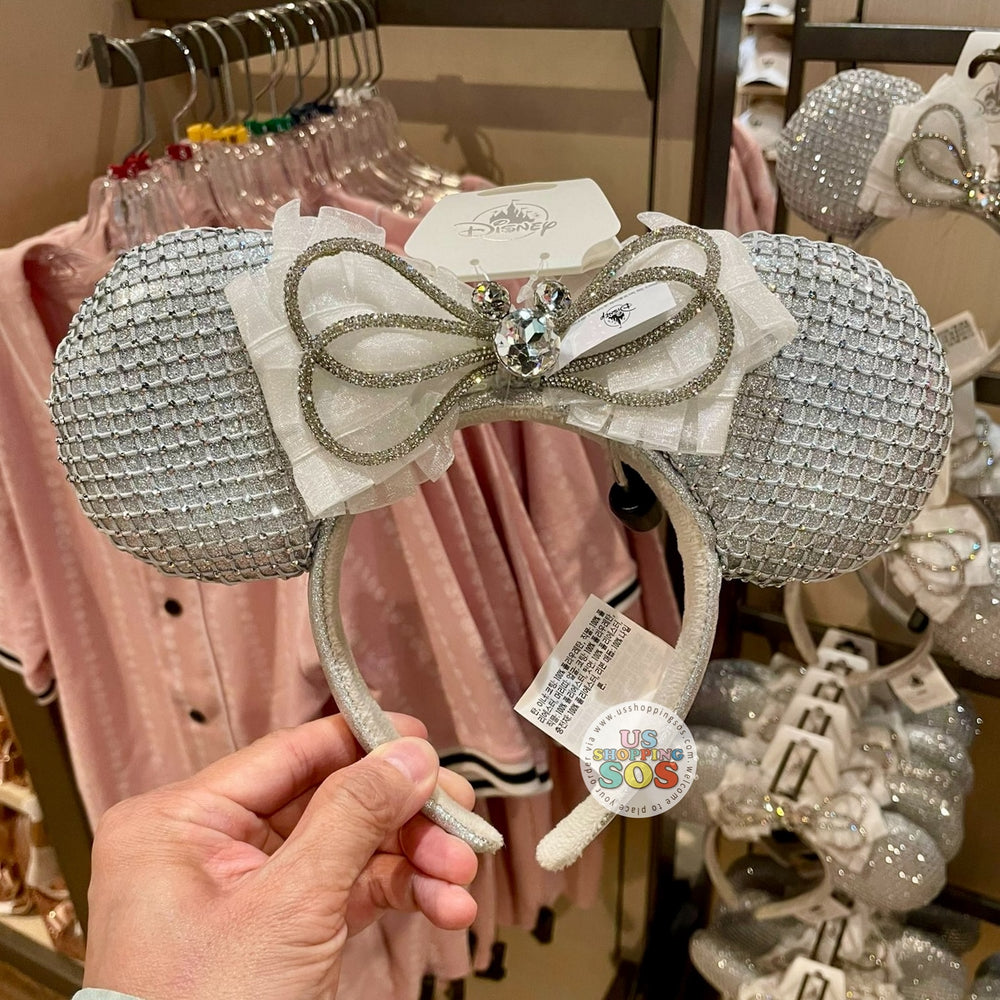 DLR/WDW - Minnie Crystal Clear Bling Bling Ear Headband