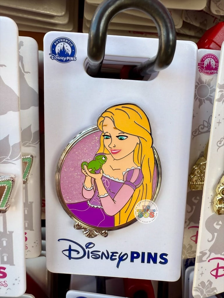 DLR/WDW - Disney Princess Glitter Portraits 2025 - Rapunzel & Pascal Pin