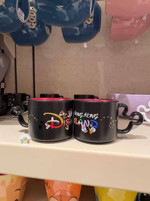 HKDL - Mickey & Friends  "Hong Kong Disneyland" Wordings Expresso Mug Color: Black