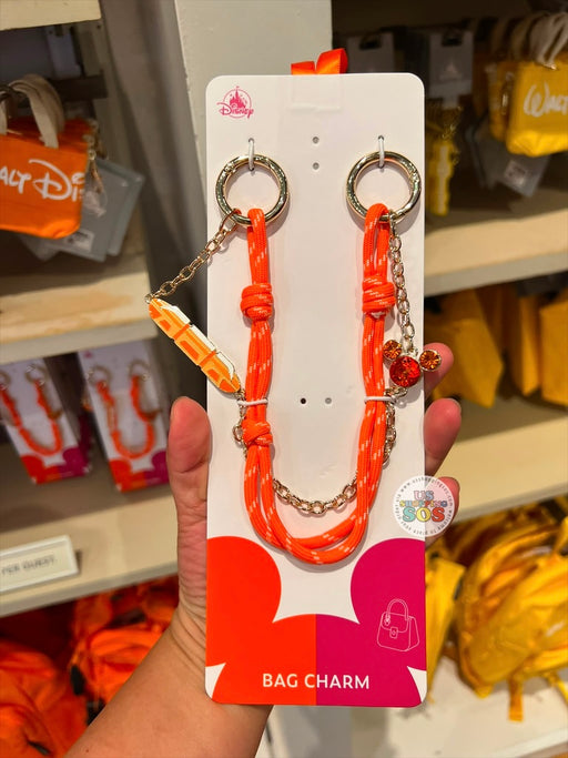 DLR/WDW - Logo Mania 2026 Park Hopper - Bright Orange Bag Charm