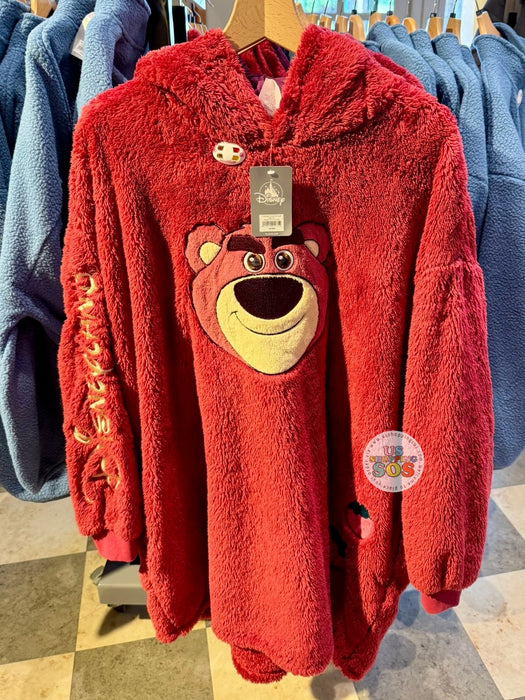 DLP - Toy Story - Lotso Big Face “Disneyland” Sherpa Berry Hoodie Pullover (Adults)