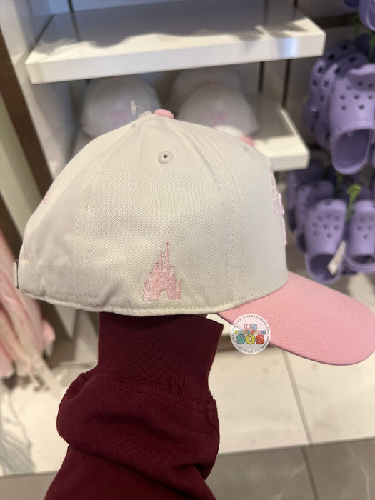DLR/WDW - Disney Girly 2026 - Pastel Pink Ribbon Pink Baseball Cap (Adult)