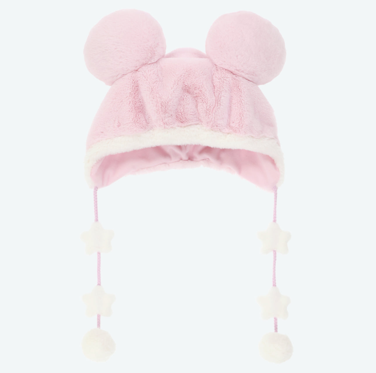 TDR - Dreamy Pastel Pink Mickey Mouse Fan Cap with Pom Pom For Adults (Release Date: Dec 4, 2025)
