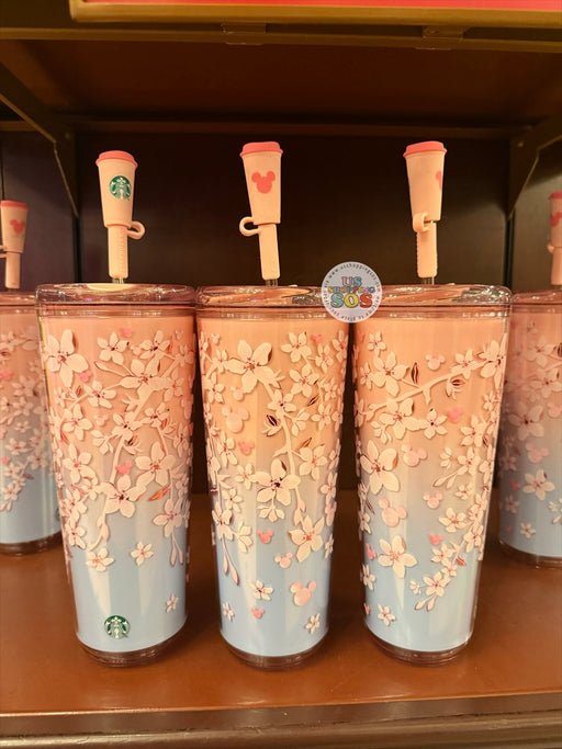DLR/WDW - Starbucks Mickey Icon Cherry Blossom Sakura Cold Cup