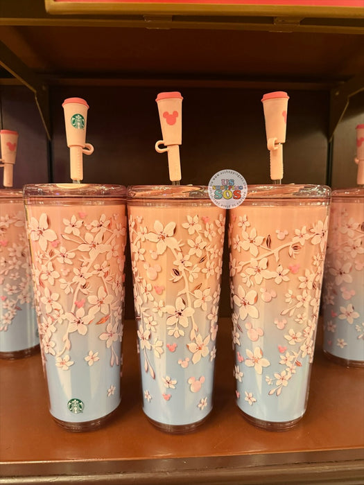 DLR/WDW - Starbucks Mickey Icon Cherry Blossom Sakura Cold Cup