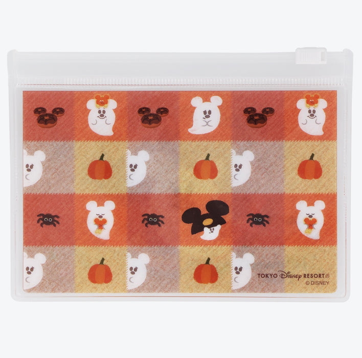 TDR - 2026 Disney Halloween x Mickey & Minnie Mouse 'Scared Ghost & Pumpkin Lantern Collection x Sticky Notes & Slide Zip Case Set (Release Date: Sept 15, 2026)
