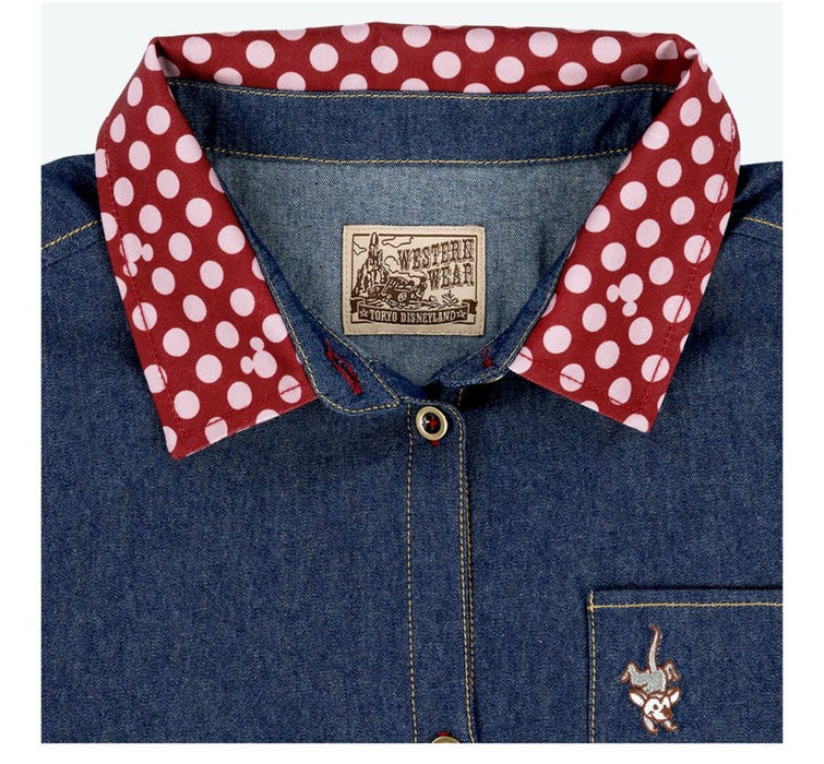 TDR - Vintage Denim Design x Mickey & Minnie Mouse Denim Shirt Dress for Adults (Release Date: Jun 5, 2025)