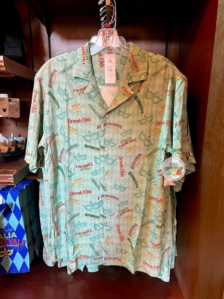 WDW - Epcot World Showcase Italy 🇮🇹 - Carnevale 2025 - Greetings Button Up Shirt (Adult)