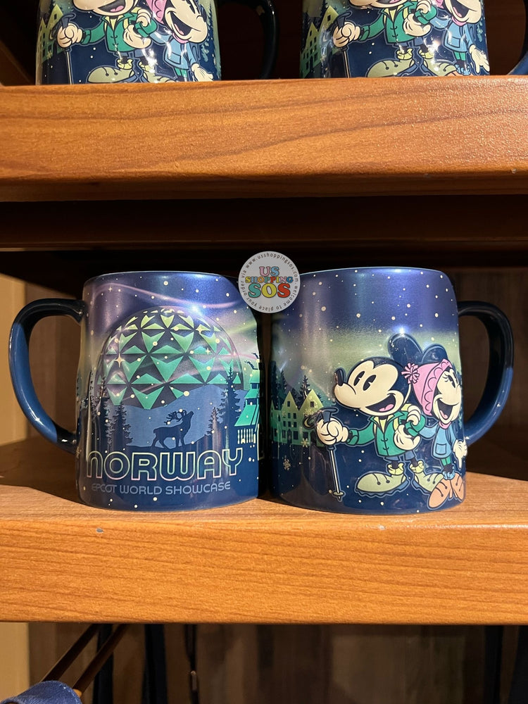 WDW - Epcot World Showcase Norway 🇳🇴 - Mickey and Minnie Aurora Time 2025 - Ceramic Mug