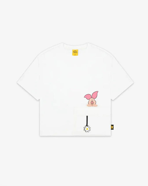 Hong Kong Exclusive - Piglet 3D And Print Side Pocket Tee for Women