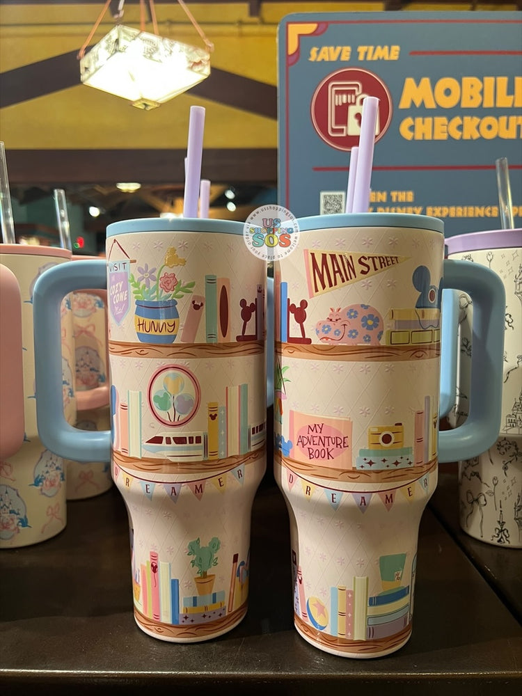 DLR/WDW - Disney Parks Bookshelf Stainless Steel Tumbler 44oz