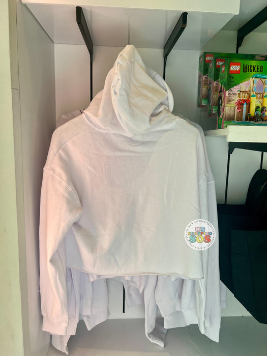 Universal Studios - Wicked - Galinda White Cropped Hoodie Pullover (Adult)