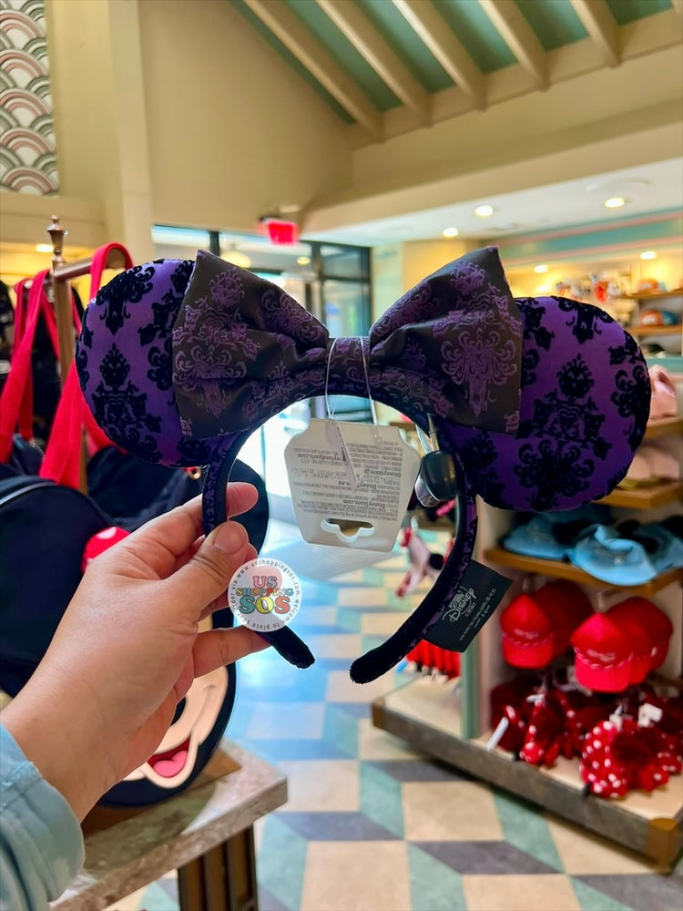 DLR/WDW - Haunted Mansion 2026 - Wallpaper Bow & Ear Headband