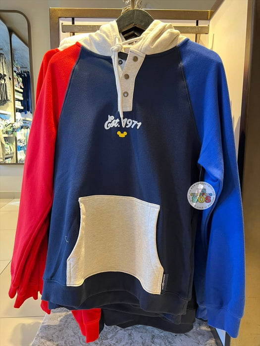 DLR/WDW - Mickey Est. 1971 Colorblock Hoodie Pullover (Adult)