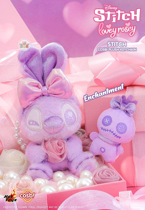 Hot Toy Cosbi - Stitch Lovey-Rosey Cosbi Plush Keychain Blind Box
