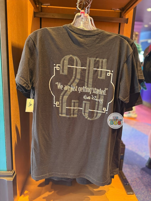 DLR - Disney California Adventure Park 25th Anniversary 2026 - “We Are Just Getting Started” Black Graphic Tee (Adult)