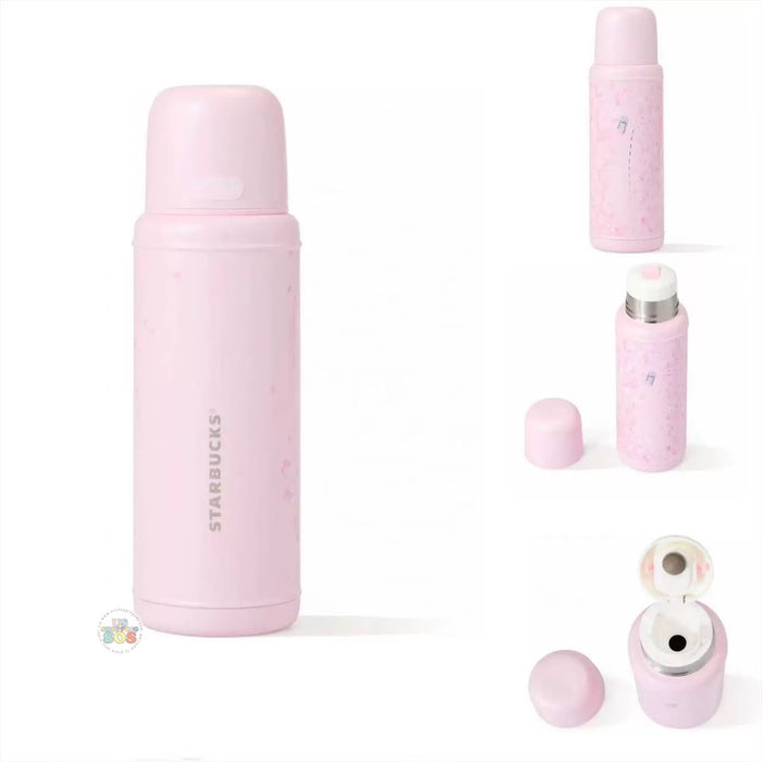Starbucks China - Sakura Cherry Blossom 2025 x 15. Retro Stainless Steel Bottle 460ml (Release Date: Feb 11, 2025)