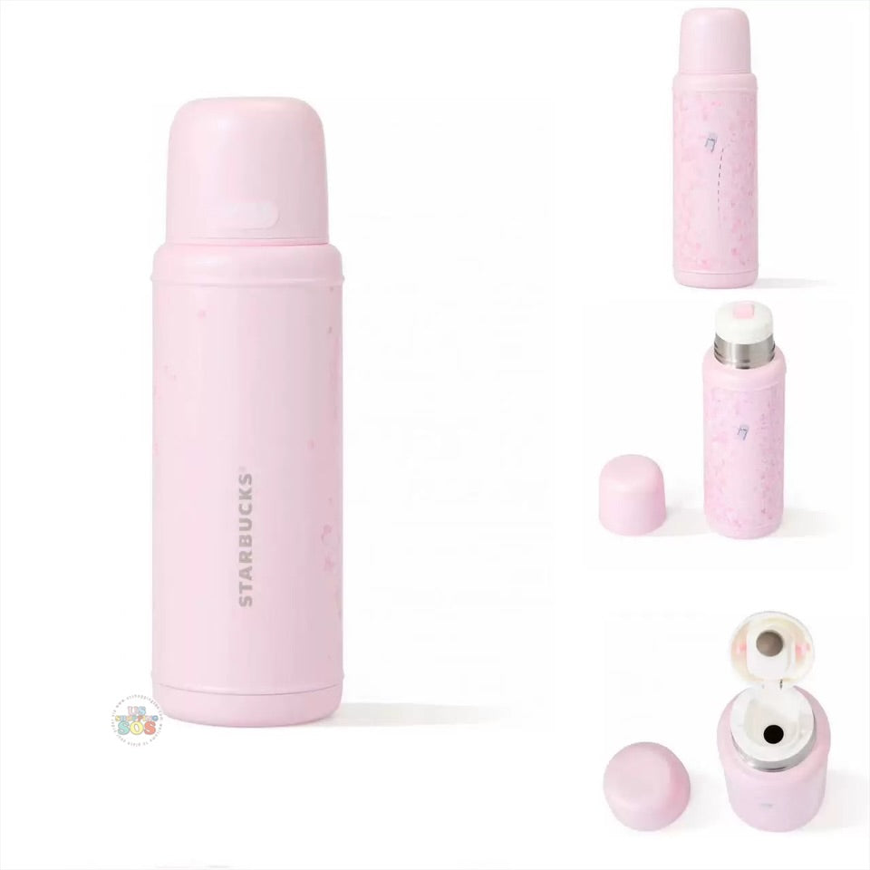 Starbucks China - Sakura Cherry Blossom 2025 x 15. Retro Stainless Steel Bottle 460ml (Release Date: Feb 11, 2025)
