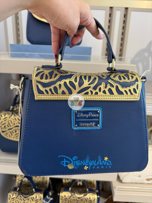 DLP - Loungefly x Disneyland Paris Exclusive The Little Mermaid Ariel Gold/Blue Barrel-Style Handbag